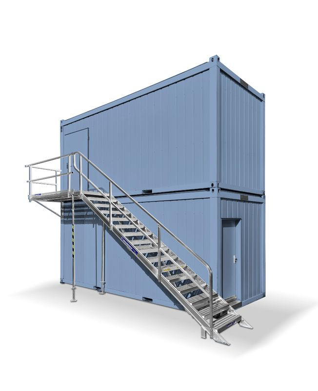 Platform for container on the floor (complete set for one container)