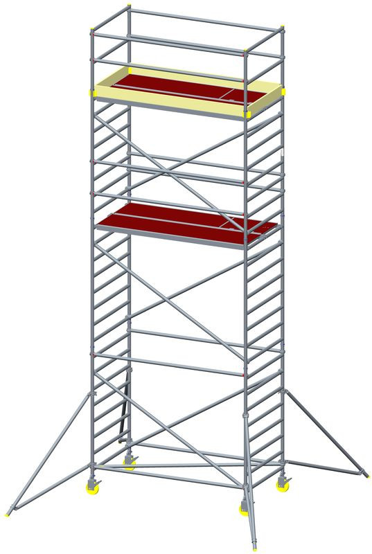 Aluminum tower - width 1.3 m, floor height up to 10.3 m