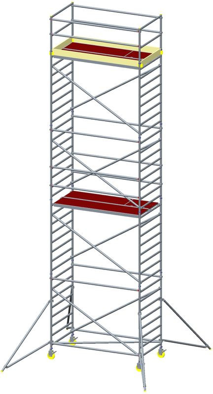 Aluminum tower - width 0.7 m, floor height up to 9.3 m
