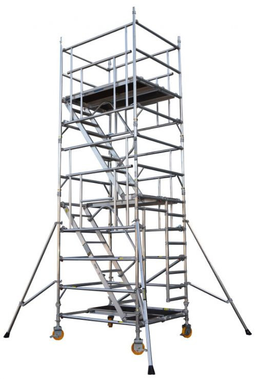 Aluminum stair tower, floor height up to 10.3 m