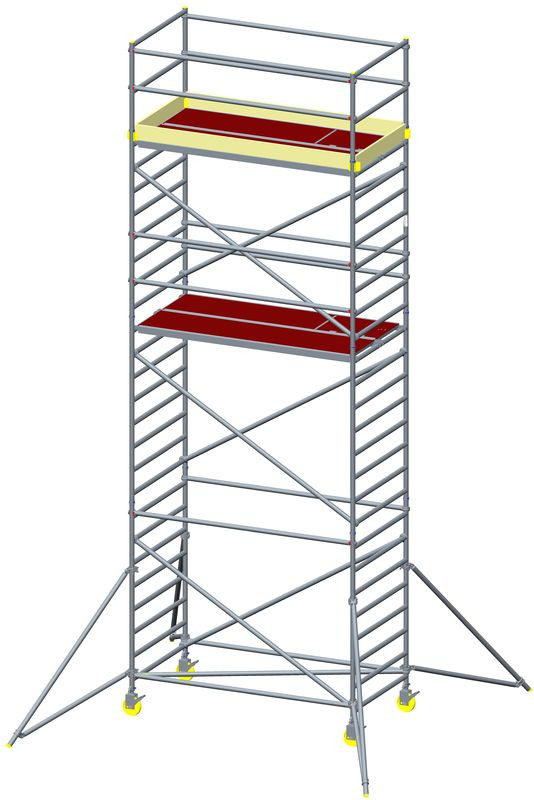 Aluminum tower - width 0.7 m, floor height up to 6.3 m